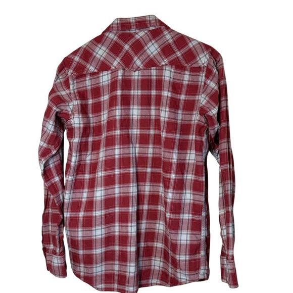 Ariat Boys Holton Retro Plaid Western Shirt Rosewood XL 18 Cowboy Rodeo Country - Picture 5 of 11